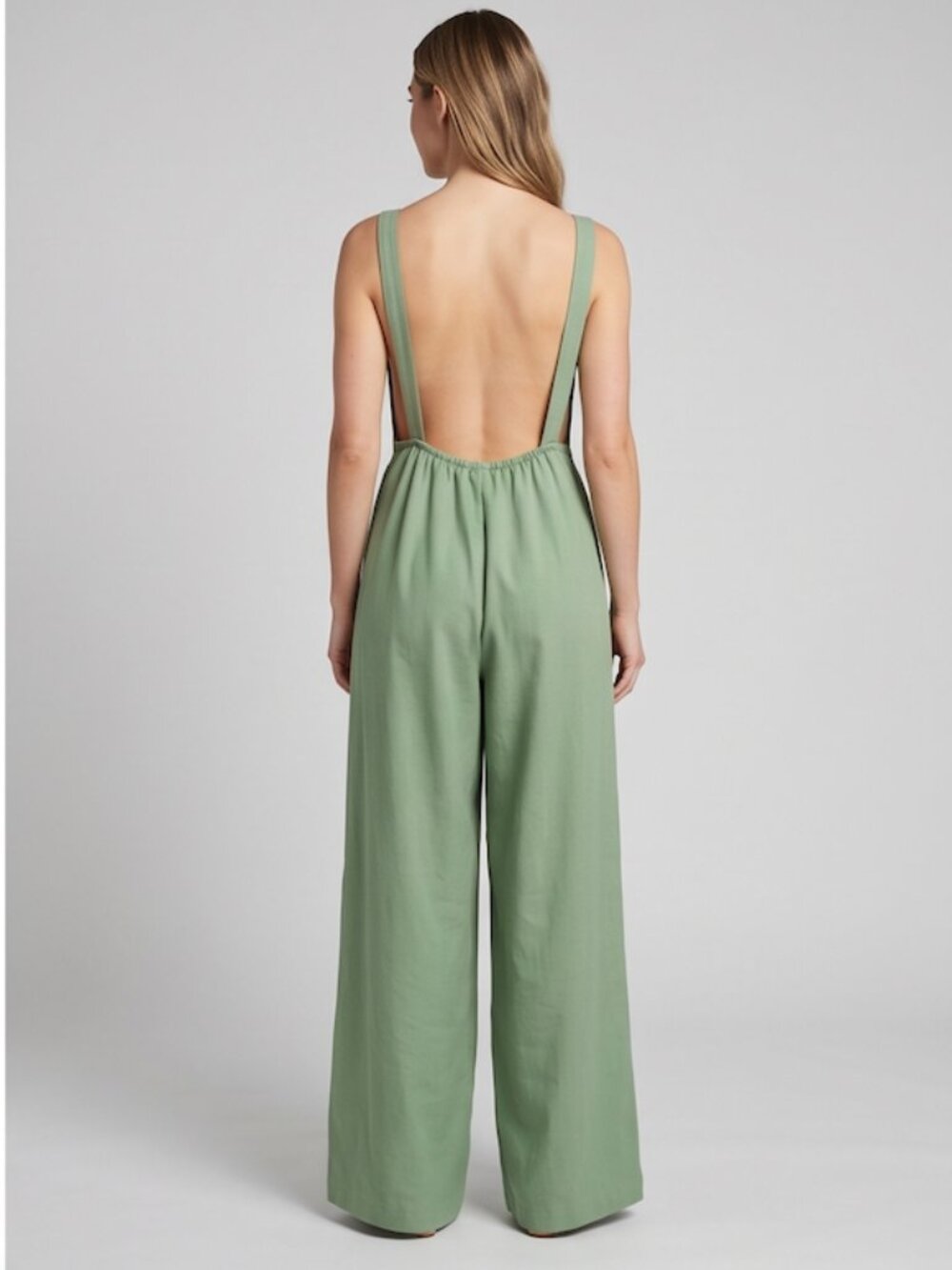 LAST ONE 🔥 Boho Wide Leg Cami Jumpsuit With Pockets - Picture 2 of 9
